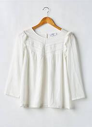Blouse fermeture boutonnée au dos manches longues blanc BETTY LONDON femme