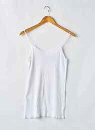 T-shirt coupe cintrée fines bretelles blanc VANESSA BRUNO femme