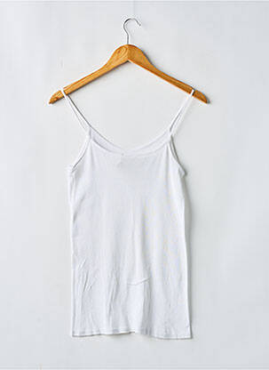 T-shirt coupe cintrée fines bretelles blanc VANESSA BRUNO femme