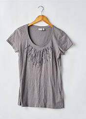 T-shirt gris ESPRIT pour femme seconde vue