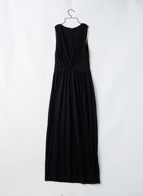 Robe longue coupe évasée sans manche noir OASIS femme