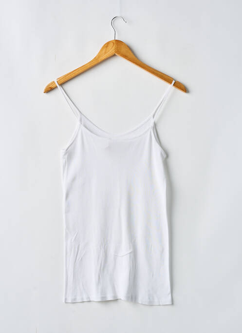 T-shirt coupe cintrée fines bretelles blanc VANESSA BRUNO femme