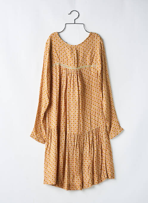 Robe mi-longue orange STELLA FOREST pour femme