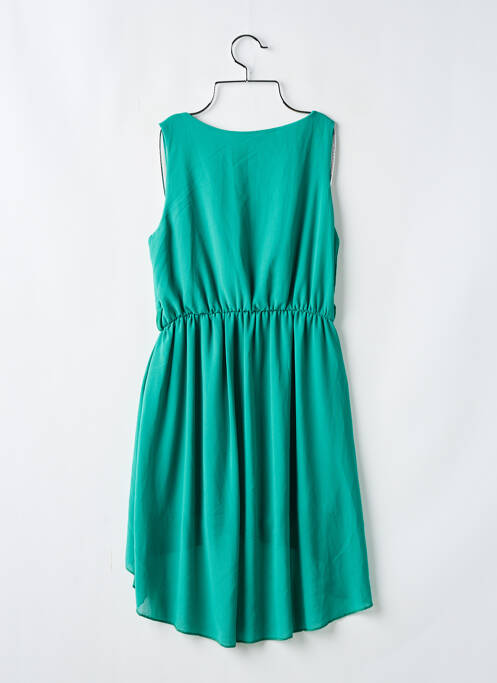 Robe mi-longue vert MADE IN ITALY femme