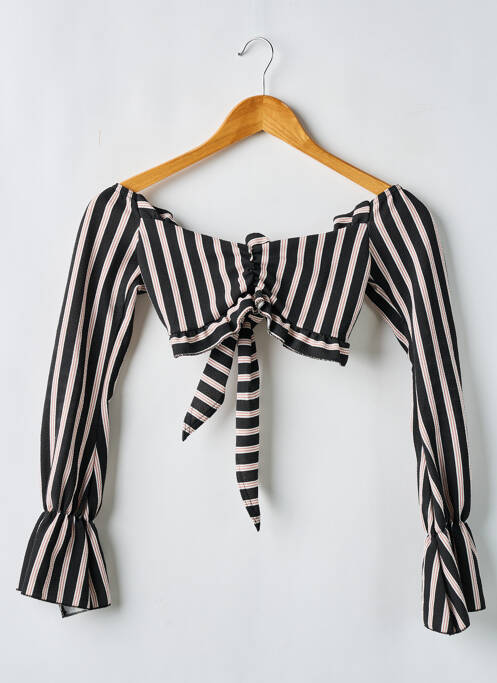 Top noir BOOHOO pour femme