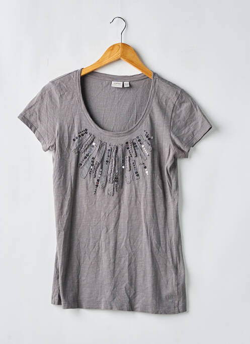 T-shirt gris ESPRIT pour femme