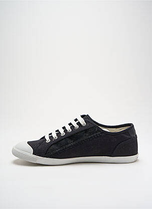 Baskets tissage satiné bout rond noir CALVIN KLEIN homme