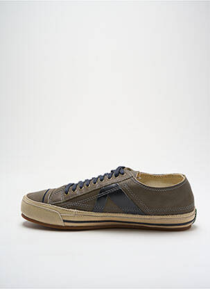 Baskets tissage satiné bout rond vert PF-FLYERS homme