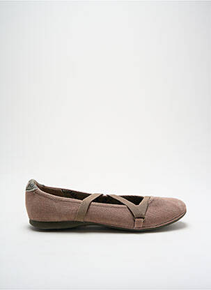 Ballerines semelle amovible talon plat jusqu'à 3cm beige PALLADIUM femme