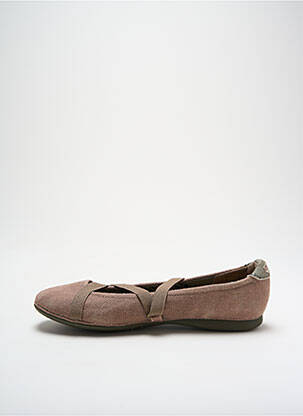Ballerines semelle amovible talon plat jusqu'à 3cm beige PALLADIUM femme