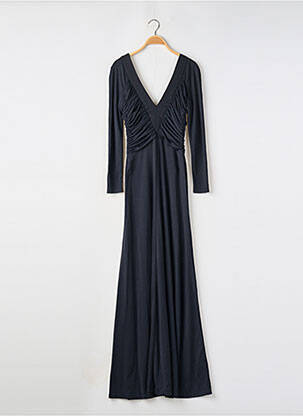 Robe mi-longue manches longues manches longues noir SANS MARQUE femme