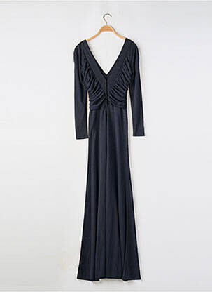 Robe mi-longue manches longues manches longues noir SANS MARQUE femme