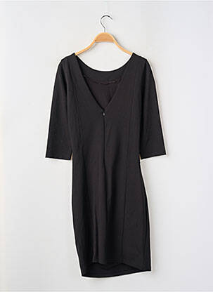 Robe mi-longue manches 3/4 manches 3/4 noir VILA femme