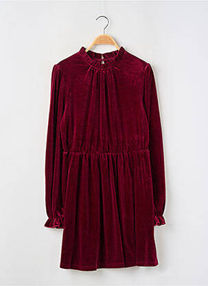 Robe courte coupe évasée manches longues rouge CUPSHE femme
