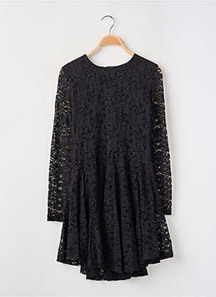 Robe courte fermeture zippée au dos manches longues noir CHICWISH femme