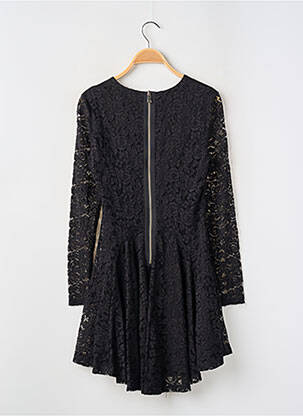 Robe courte fermeture zippée au dos manches longues noir CHICWISH femme