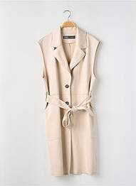 Veste casual col tailleur beige ZARA femme
