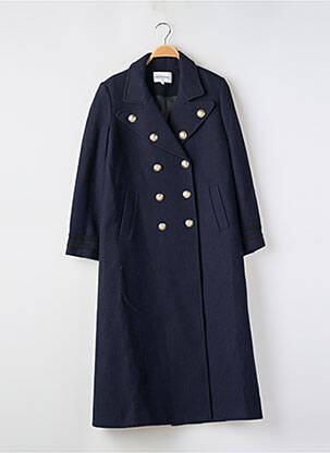 Manteau long poches sans capuche bleu LES PETITES... femme