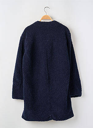 Manteau long coupe droite sans capuche bleu GAP femme