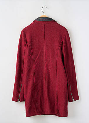 Manteau long coupe droite sans capuche rouge ASOS femme