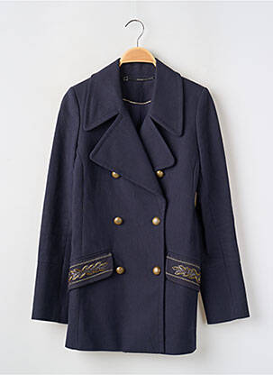 Veste casual col tailleur bleu IKKS femme