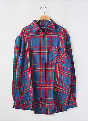 Chemise manches longues manches longues bleu ATLAS homme
