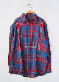 Chemise manches longues manches longues bleu ATLAS homme