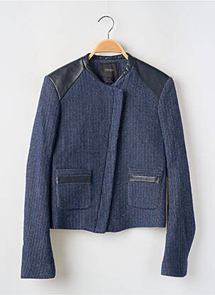 Veste casual col rond bleu MAJE femme