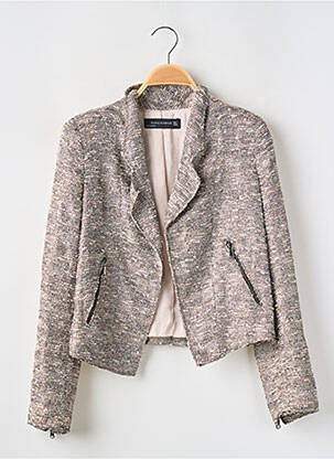 Veste casual col tailleur beige ZARA femme