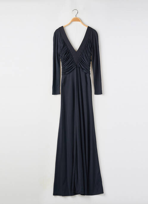 Robe mi-longue manches longues manches longues noir SANS MARQUE femme