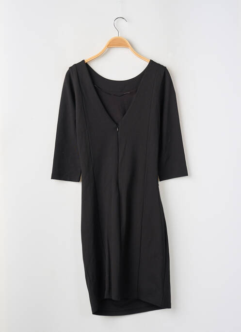 Robe mi-longue manches 3/4 manches 3/4 noir VILA femme