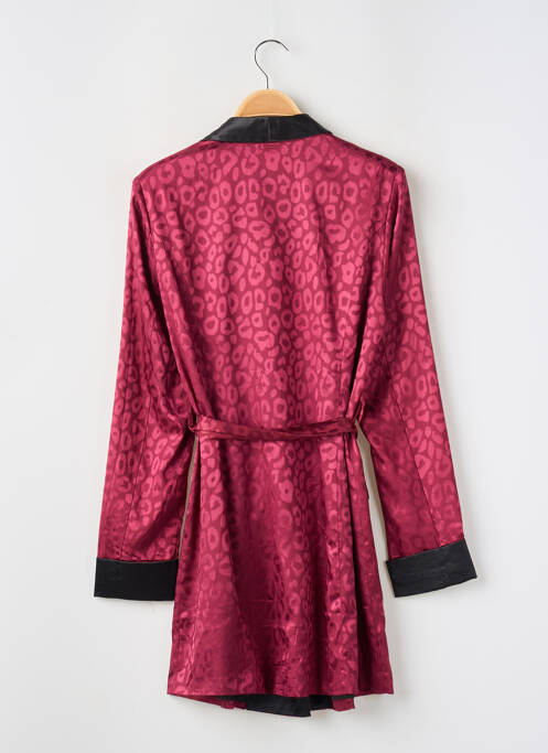 Robe de chambre fermeture boutonnée sur le devant rouge BOOHOO femme