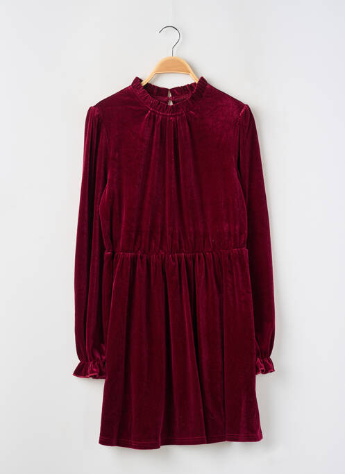 Robe courte coupe évasée manches longues rouge CUPSHE femme