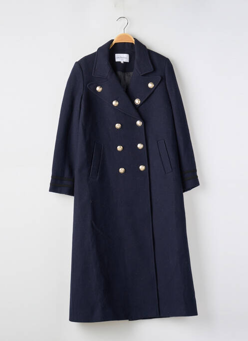 Manteau long poches sans capuche bleu LES PETITES... femme