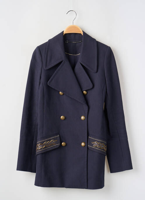 Veste casual col tailleur bleu IKKS femme