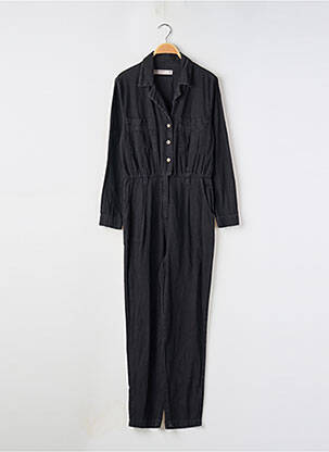 Combi-pantalon fermeture boutonnée sur le devant manches longues noir ASOS femme