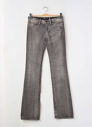 Pantalon flare stretch taille basse gris NOTIFY femme