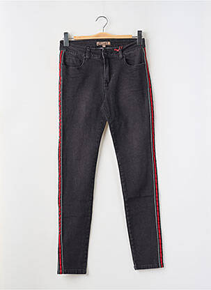 Jeans coupe slim stretch taille normale noir BEST MOUNTAIN femme