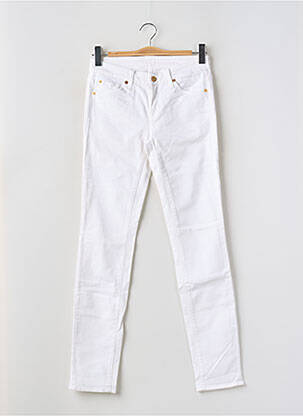 Jeans coupe slim taille basse taille basse blanc 7 FOR ALL MANKIND femme