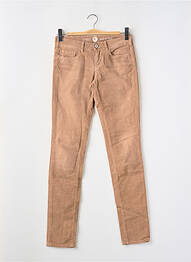 Pantalon slim taille basse taille basse marron NOTIFY femme