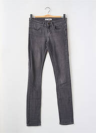 Jeans coupe slim taille basse taille basse gris TOPSHOP femme