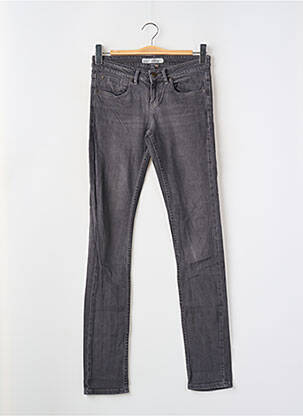 Jeans coupe slim taille basse taille basse gris TOPSHOP femme