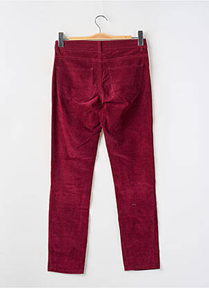 Pantalon slim taille basse taille basse rouge MONOPRIX femme