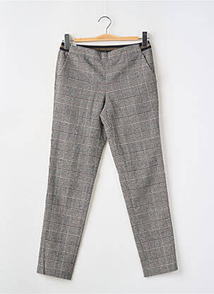 Pantalon chino taille normale taille normale gris LEON & HARPER femme