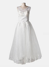 Robe de mariée  sans manche blanc SANS MARQUE femme