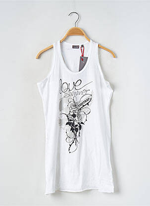 Tunique sans manche manches dos nageur blanc FIRETRAP femme