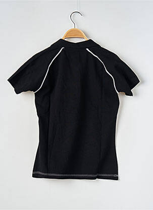 Polo broderie manches courtes noir GUINNESS femme