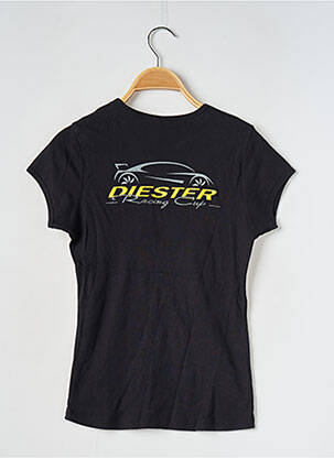 T-shirt sérigraphie manches courtes noir BELLA femme