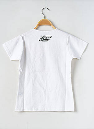 T-shirt imprimé fantaisie manches courtes blanc DON'T STOP THE PARTY femme