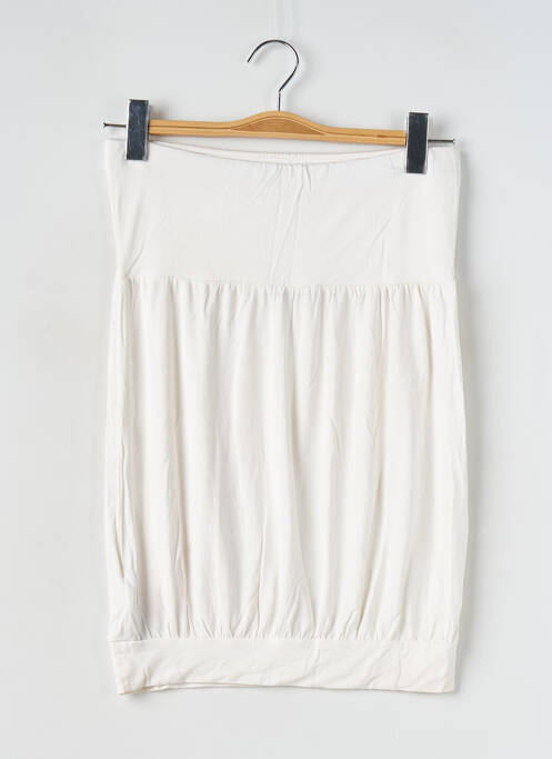 Top tissage jersey sans manche beige PIMKIE femme